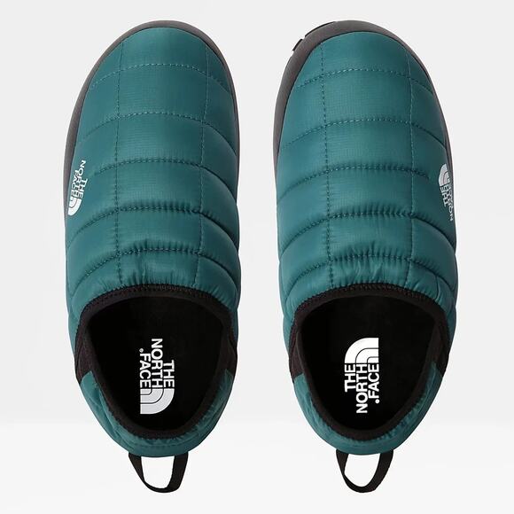 New The North Face ThermoBall Traction Mule V Shady Spruce TNF Black Women’s 7 - Picture 2 of 6